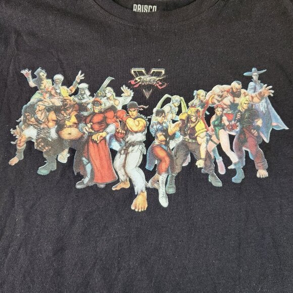 Street Fighter V T-Shirt Fighters Capcom Graphic Tee Brisco Black XL EUC - Picture 3 of 8